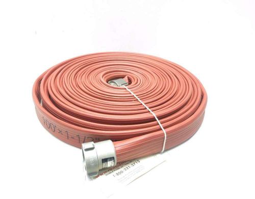 New rawhide 250psi 1-1/2in x 100ft fire hose w/ 1.5npsh thread d515163 for sale