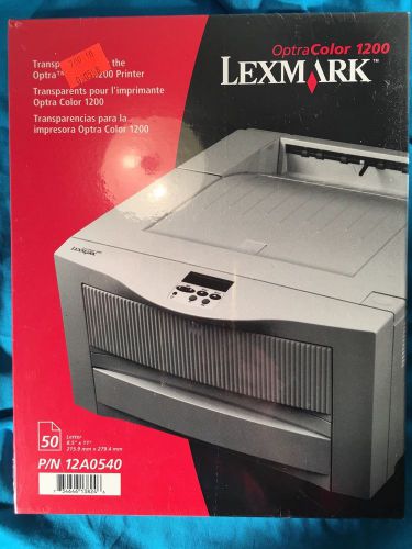 Lexmark Transparency Film 12A0540 for Optra Color 1200 Printer (50 Sheets)