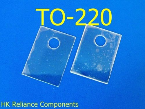 TO-220 13x18mm Mica Sheets Insulator for Transistor Heat Sink, x50 pcs