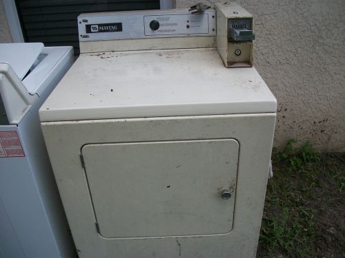 MAYTAG COIN OPERATED ELECTRIC DRYER IN GOOD WORKING CONDITION WITH KEY