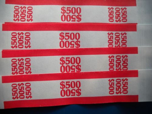 100 currency straps bands USA $5 bills