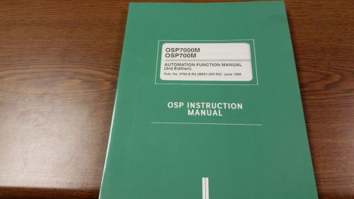 Okuma OSP7000M OSP700M OSP Automation Function Manual 3rd Ed.