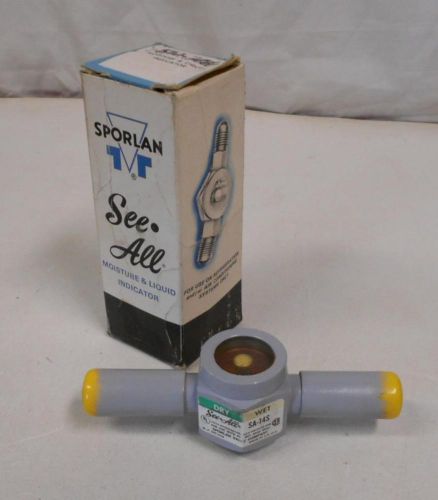 Sporlan See-All Moisture &amp; Liquid Indicator 1/2&#034; ODF Solder SA-14S NIB n
