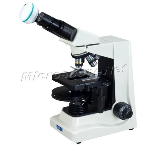 1600X Live Blood Turret Phase Contrast &amp;Brightfield Compound Microscope+3MP Cam
