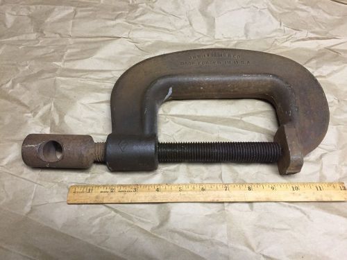 J.H. WILLIAMS VULCAN HEAVY DUTY Forged 5&#034; Metalworking Welding C Clamp No. 5 HD