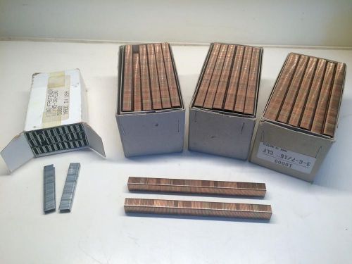 Clincher 7/16&#034; Staples, Copper, 5/16&#034; Wide - 3 Boxes of 10,000 - 3-G-7/16&#034; CLF