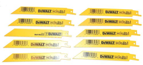 20 nos dewalt  6&#034; 10tpi wood/metal reciprocating saw blade #dw4806 $72 sawzall for sale