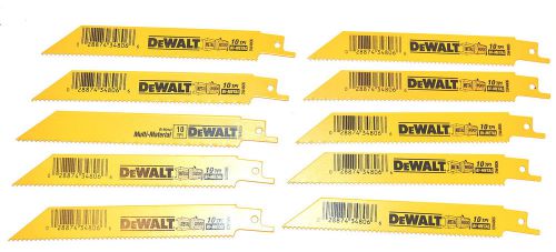 20 NOS DeWalt  6&#034; 10tpi WOOD/METAL RECIPROCATING SAW BLADE #DW4806 $72 Sawzall