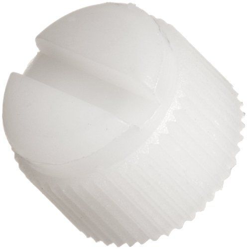 Small Parts Nylon Thumb Nut, Off-White, Slotted, Meets UL 94V2, Inch, Class 2B