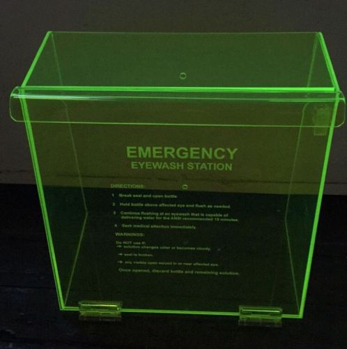 NEW Emergency Eye Wash Station Kit Case Container 3PVL8 *5D*