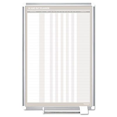 In-Out Magnetic Dry Erase Board, 24x36, Silver Frame, Sold as 1 Each