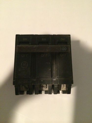 General electric 100 amp 3 pole circuit breaker thql 3 pole 100 amp for sale