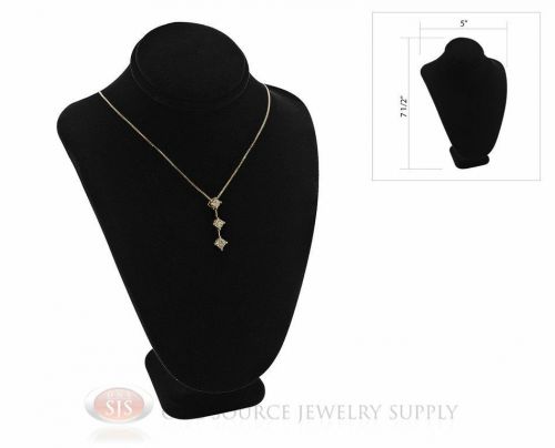 7 1/2&#034; Pendant Necklace Black Velvet NeckForm Jewelry Presentation Display Stand