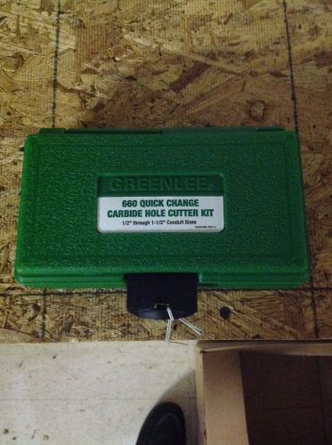 Greenlee 660 Quick Change Carbide Hole Cutter Kit 50057693