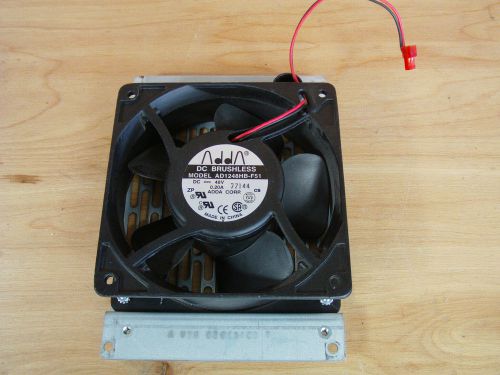 ADDA 48VDC box fan 12cm/4.75in with Mounting Plate/Cover