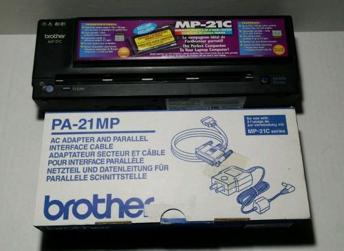 BROTHER MP-21C COLOR INKJET MOBILE PRINTER W/ ADAPTERS - PORTABLE TRAVEL