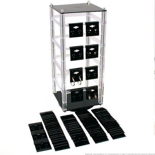 Earring display revolving rotating counter top w/ 100 cards for sale