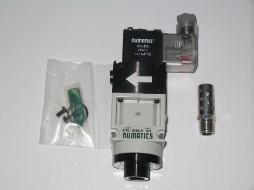 Numatics air preparation valve s14e-02bklm with 24vdc solenoid and muffler for sale