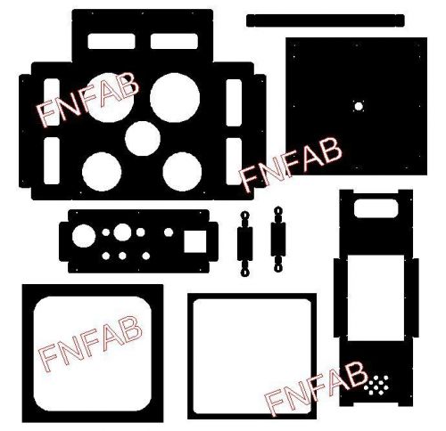 DIY thermal plastic forming vacuum machine plans and dxf CNC cutting files on CD