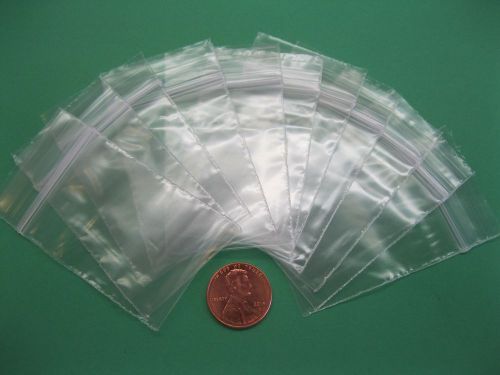 100 Pcs 1.5&#034; x 2&#034; 1.5x2 Zip Lock Ziplock Plastic Bags 2 MIL