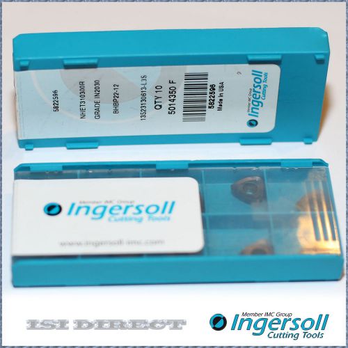 NHET 310300R IN2030 INGERSOLL *** 10 INSERTS *** FACTORY PACK ***