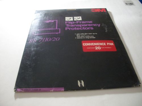 3M Flip Frame Transparency Protectors 20 Count 16 Remaining RS 7110 20