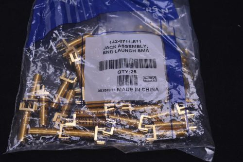 25 emerson network power sma end launch straight bulkhead connector 142-0711-811 for sale