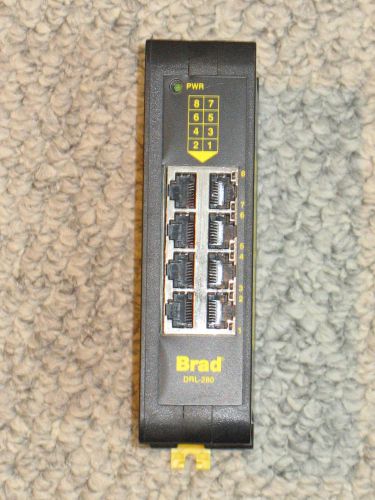 Brad DRL-280 8 Port Industrial Ethernet Switch Unmanaged, 24VDC