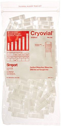 Simport cryovial t310-2a polypropylene vial with silicone washer seal and for sale