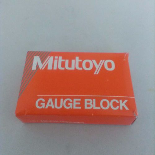 Mitutoyo Steel Rectangular Gage Block, ASME Grade AS-1, 0.1&#034; Length