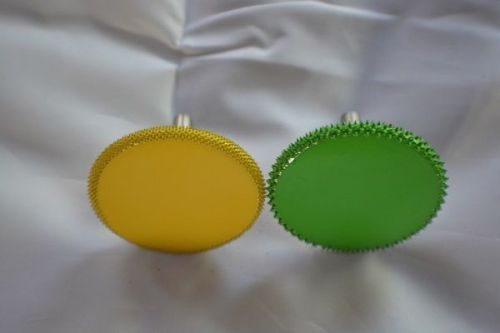 10% discount 14rs2 set of 2 - 1 each green and yellow 2 inch x 1/4 inch for sale