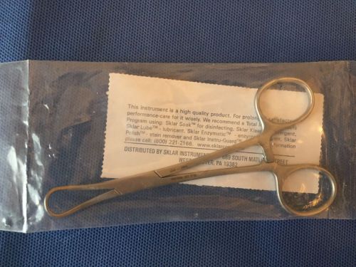 NEW Sklar Backhaus Towel Clamp Curved Perforating 1x1 Prongs 5-1/4&#034; #47-2955