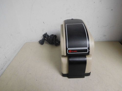 Simplex HA2G 1601-9101 Mechanical Date &amp; Time Stamp Machine Recorder Embosser