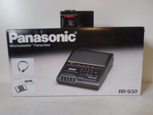 NEW Panasonic RR-930 Micro Cassette Desktop Transcriber RR930 BONUS INCLUDED!!!!