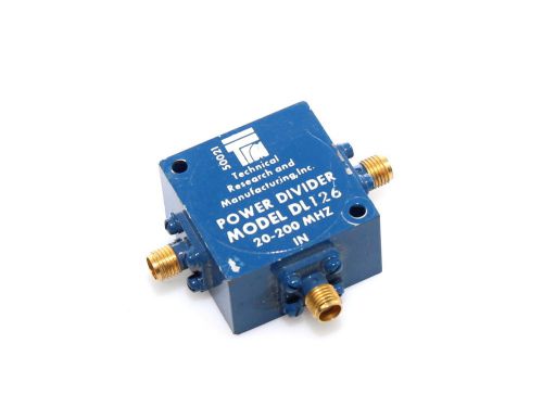 RF TRM Power Divider DL126 20-200MHz SMA