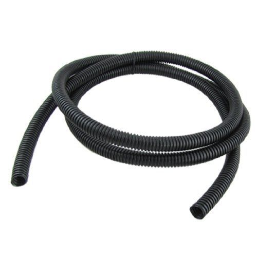 Amico 5/8&#034; 2M Black Soft Corrugated Tube Cable Pipe Bellows Hose