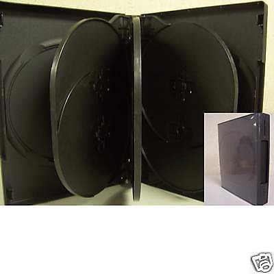 240 EIGHT 8 DISC DVD CASE, BLACK - SF003 - WHOLESALE