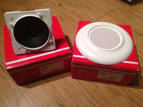 Lot of 2 nib wheelock cooper e-60 speakers white for sale