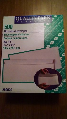 Quality Park QUA90020 Business Envelope, #10, White, 500/Box White
