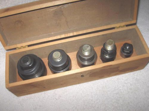 Vintage greenlee round conduit knockout punch set 1/2&#034;, 3/4&#034;, 1&#034;, 1-1/4&#034;, 1-1/2&#034; for sale