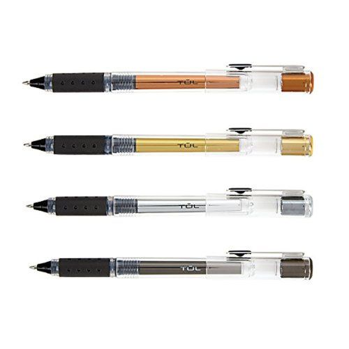 Limited edition tul rollerball pens 0.7mm medium point black 4/pk (various ba... for sale