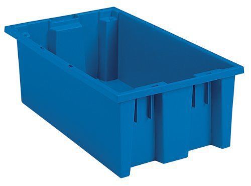 Nest &amp; stack tote, 18&#034;l x 6&#034;h x 11&#034;w, blue for sale