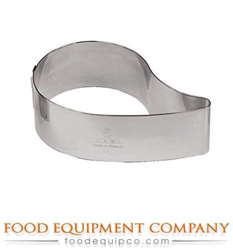 Paderno 47425-26 Pastry Rings drop-shaped 3.5&#034; x 1-1/8&#034; stainless steel   -...