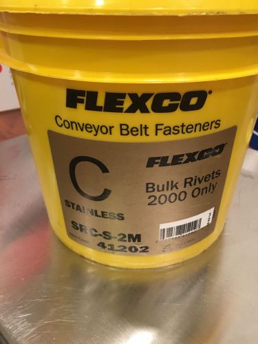 Flexco Stainless Steel, Size C Rivets, Bulk, 2000 count, 41202, SRC-S-2M