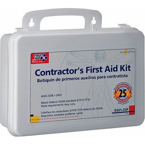 25-Person, 179-Piece Contractor First Aid Kit (Plastic)