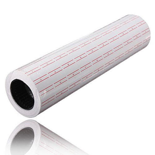 10 Rolls White Price Pricing Label Paper Tag Tagging For MX-5500 Labeller Gun