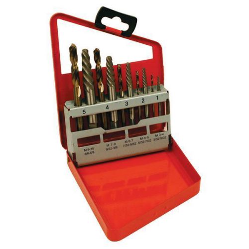 Ttc 11 pc high speed steel cobalt drill &amp; extractor set for sale