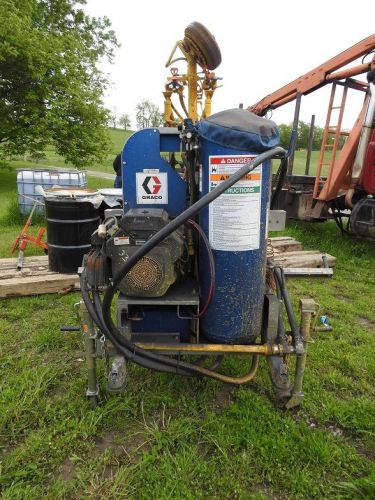 Graco road lazer striping machine &amp; 8 barrels of paint for sale