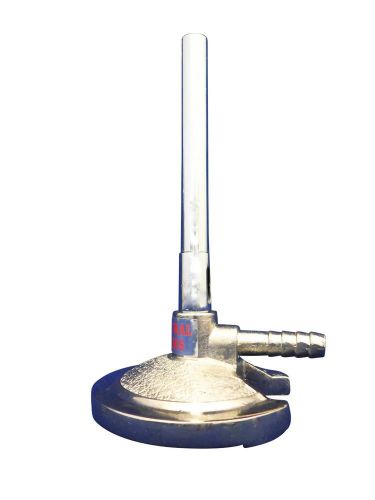Ajax Scientific Bunsen Burner For Propane Gas Heavy Metal Base with Brass Pipe