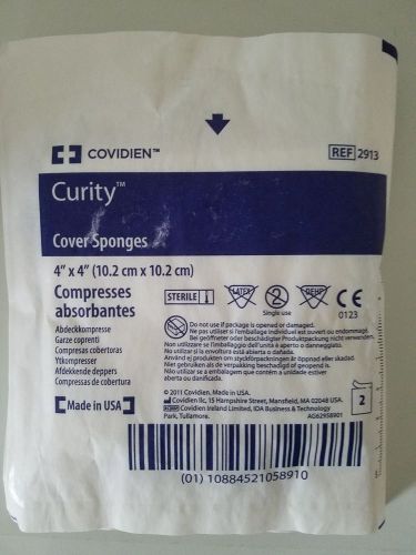 NIP! 10 Curity/Covidien Cover Sponges 4&#034;x4&#034; Compresses. 5 packs of 2